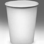 10 oz white paper cup single wall