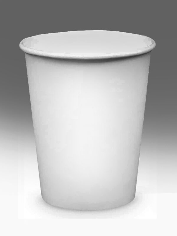 10 oz white paper cup single wall