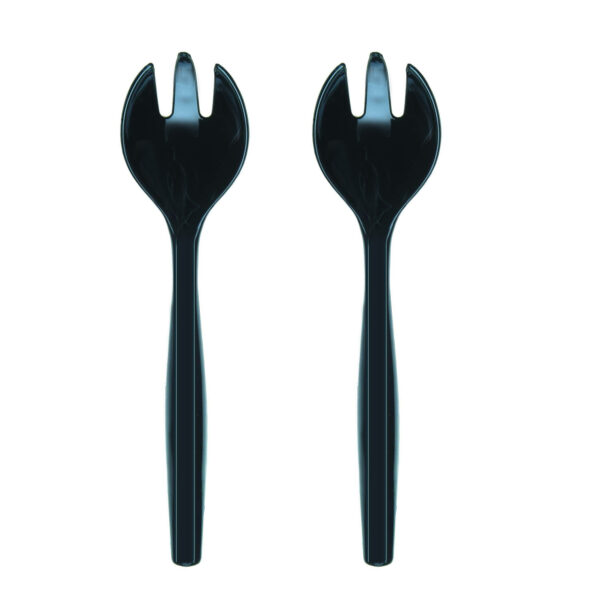 Black serving fork