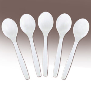 Heavy Weight White Soup Spoon