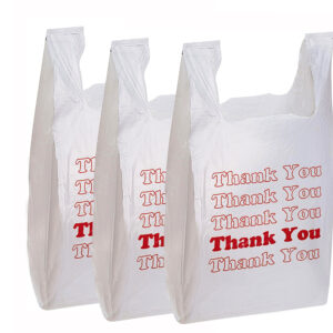 Plastic T shirt bag small