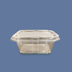 16 oz Rpet Clear Hinged Lid Deli Container